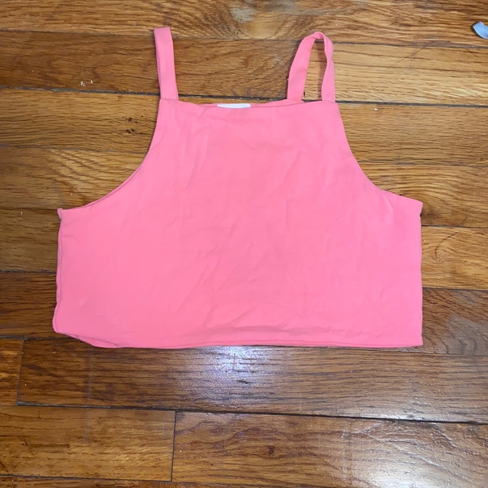 Zara High Neck Cropped Tank top